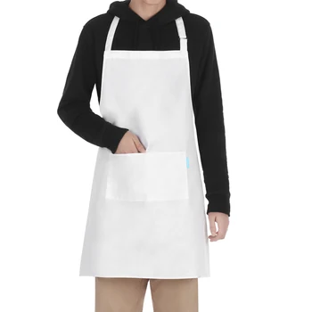 

Beauty Hairdresser Coffee Shop Work Solid Color Apron Chef Cook Chef Catering Backless Bib Polyester Waterproof Apron
