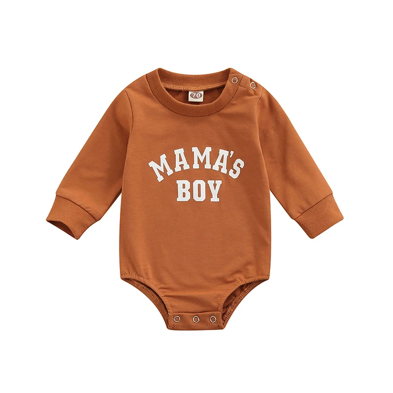 Baby Bodysuits Fur Autumn Infant Baby Boys Girls Sweatshirts Rompers Letter Print Long Sleeve Pullover Rompers Jumpsuits Casual Clothes for Kids Baby Bodysuits Fur Baby Rompers