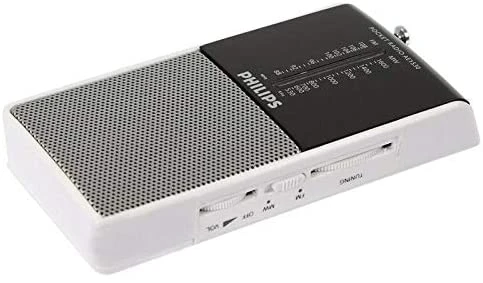 Philips AE1530/00 portable Radio, DAB +/FM Radio (Bluetooth, FM/OM analog  tuner) Silver/black