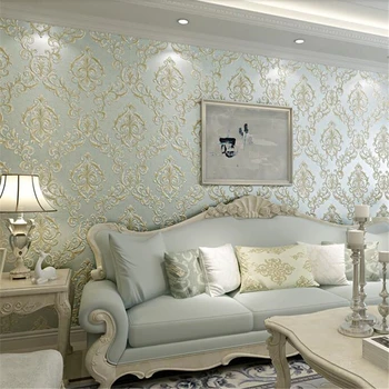 

WELLYU European-style Damascus Wallpapers 3d Wallpapers Living Room Bedroom TV Backdrop papel de parede wallpaper