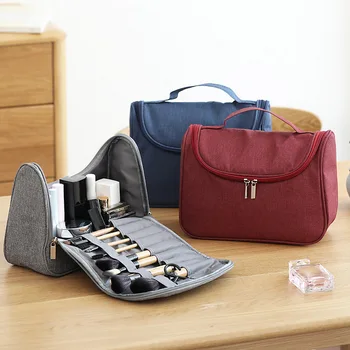 

Handbag For Women Travel Make up Bag Travel Cosmetics Organizer Bag Makeup Brush Storage Holder Toiletry Wash Bag