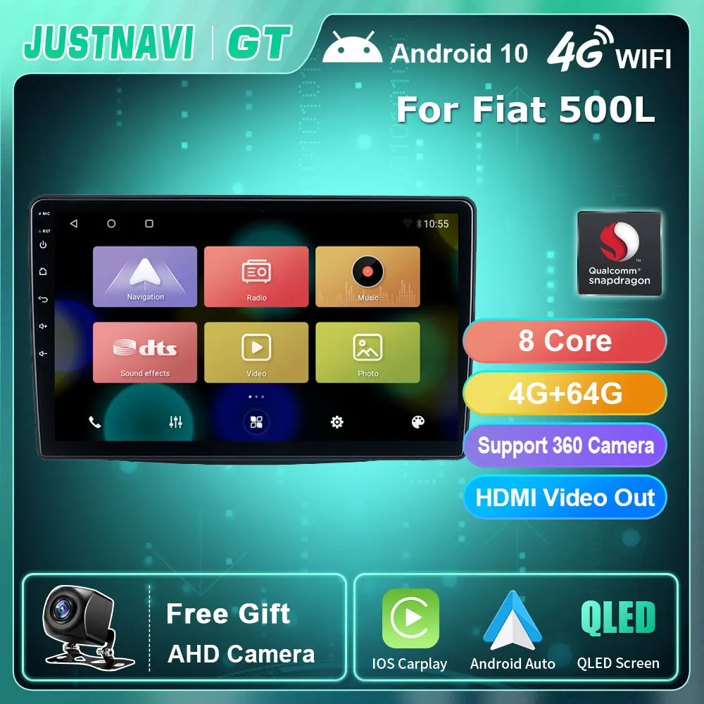 4G WiFi Android 10.0 Car Radio For Fiat 500L 2012-2017 GPS Navigation Multimedia player DSP Carplay Auto Stereo Head Unit 8 Core |