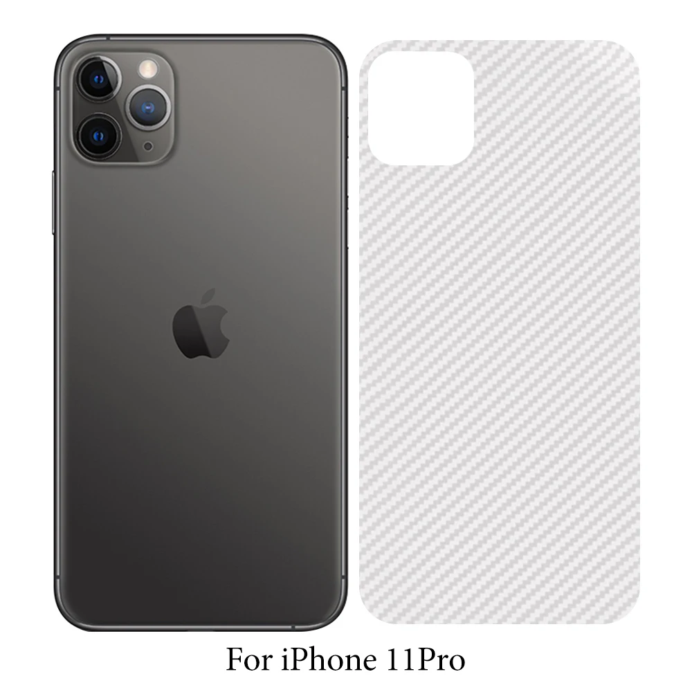 Защитная пленка на заднюю панель для iPhone 11 Pro Max из углеродного волокна iPhone11 ProMax