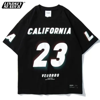 

Lindsey Seader Summer 2020 California Basketball T Shirt Streetwear Harajuku T-Shirt Hip Hop Style Tshirt HipHop Tops Tee Cotton