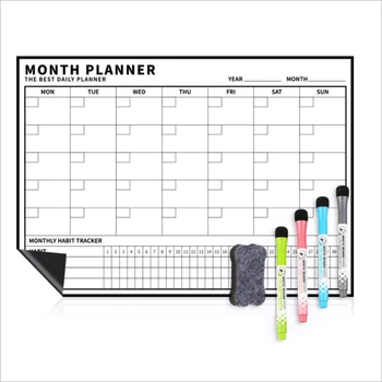

netic Planner Set Office Week and Month netic Message Board Small Whiteboard Refrigerator Sticker Soft Whiteboard