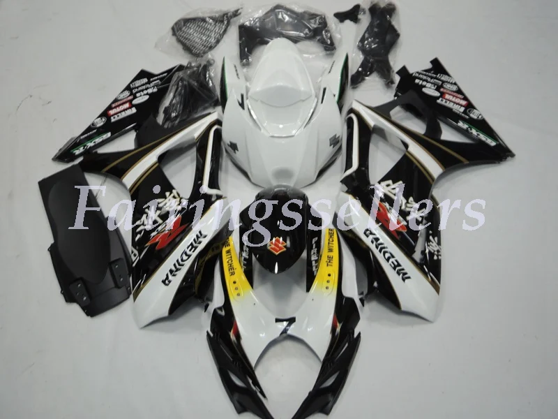 

Injection Molding ABS Motorcycle Fairings kit Fit Suitable For Suzuki GSX-R1000 K7 2007 2008 gsxr1000 07 08 Fairings Black White