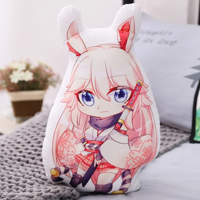 Anime Honkai Impact 3 Q Version  Plushie Derivatives Cartoons Manga Game Cushion Double Sided Pillow Stuffed Plush Doll Toys