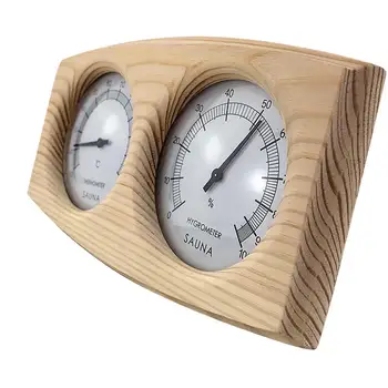 

2019 High Quality Wooden Sauna Thermometer Hygrometer