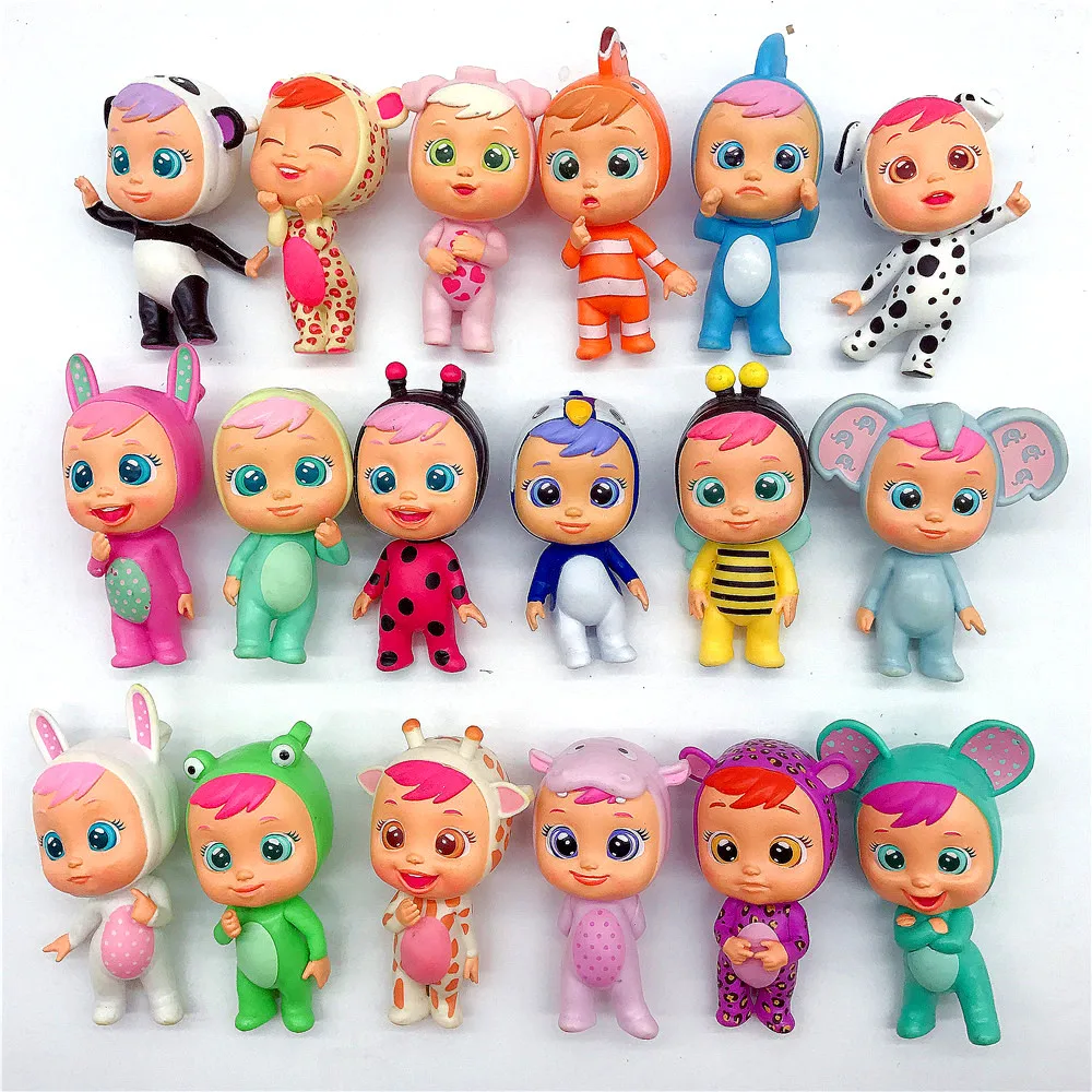 

original Cry Babies Dolls Mini Baby boy Girl Toys Children doll It will shed tears Birthday gift for children