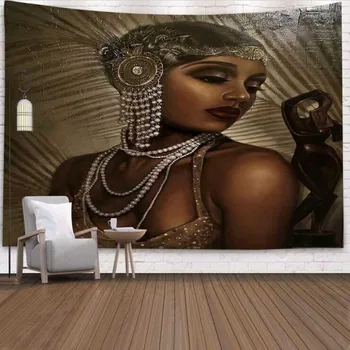 

WOSTAR India Mandala Fashion sexy woman Tapestry Wall Hanging pretty girl Psychedelic tapestry bohemian decor for home