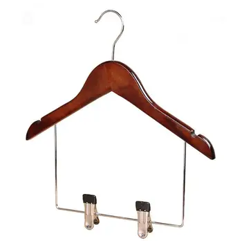 

30pcs Innovative Antique Color Wooden Bodysuits/Pantsuit Hanger for Baby and Kids Closet Storage Organizer