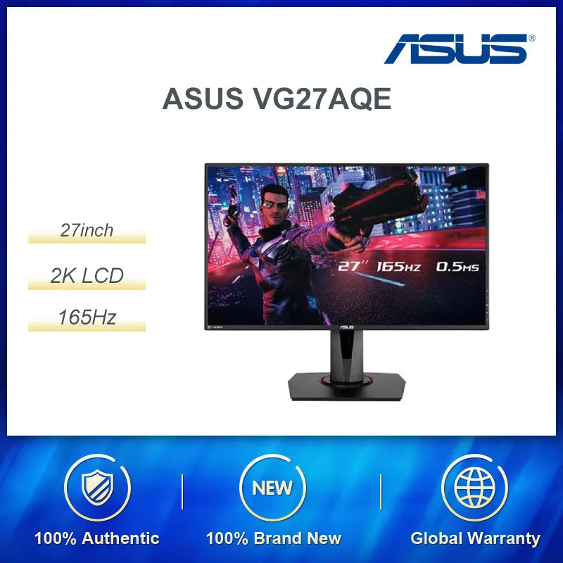 ASUS VG27AQE ips настольный компьютер 2K lcd 27 дюймов 155HZ Refrash игровой e-спортивный монитор 1ms MPRT/DisplayPort 1,2/HDMI v2.0