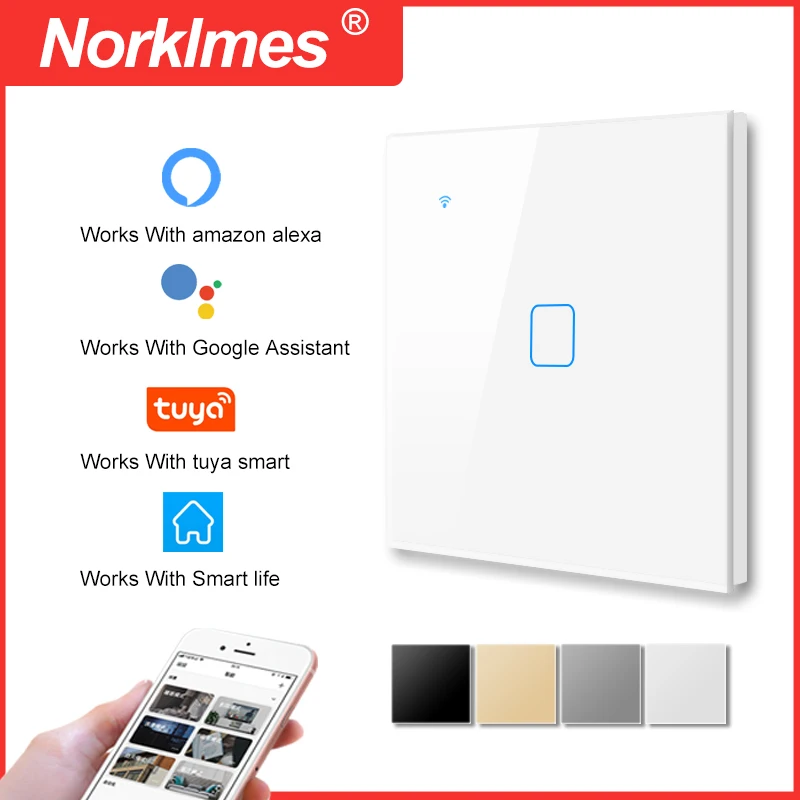 Eu Smart Wifi Light Switches Touch Wall Switch  Touch Switch Wifi Ewelink  - Wifi - Aliexpress