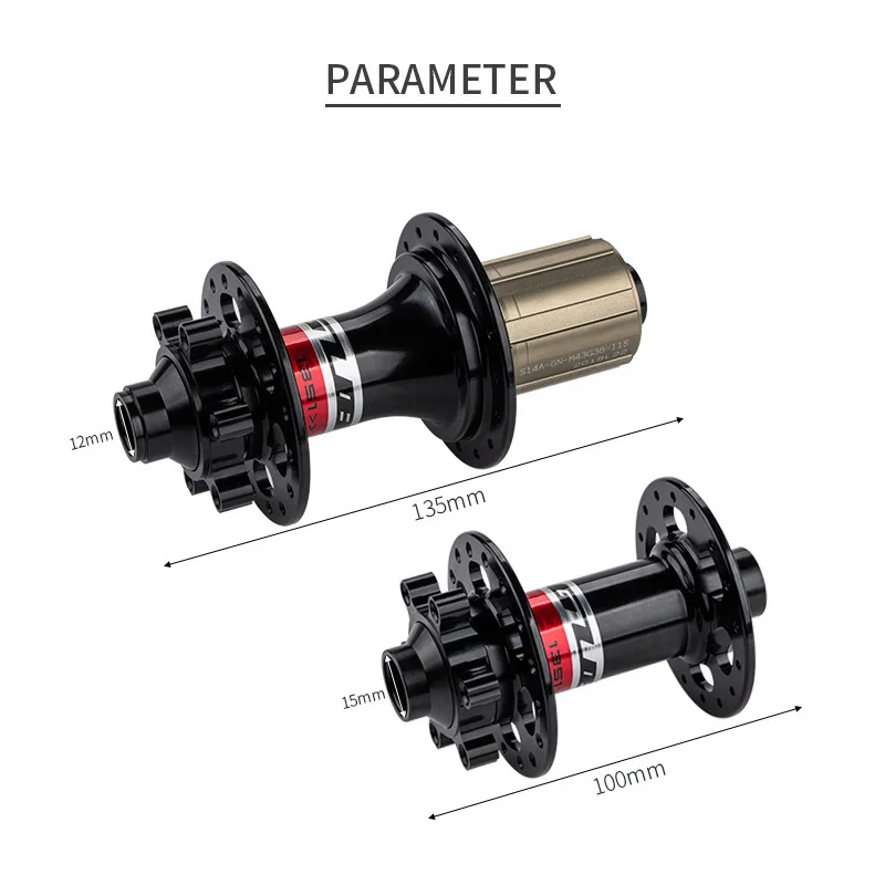 

28 32 Hole Novatec Hub Disc Brake 4 Bearing Hub Set 32H QR Thru Axle BOOST Cubo Mtb Rear Front 28H HG 12V Mazas Bike