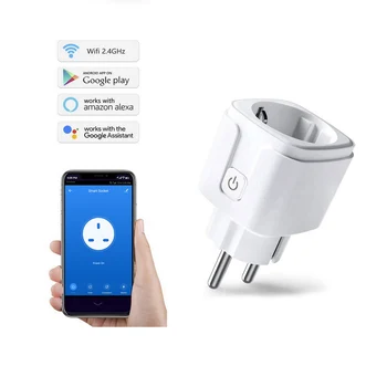 

eLinkSmart Smart Plug Mini WiFi Outlet Work with Alexa, Google Home and IFTTT, Remote Control Timer Plug Switch, No Hub Required