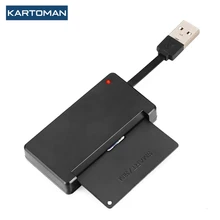 KARTOMAN USB 2.0 czytnik kart inteligentnych pamięci dla ID banku EMV elektroniczny DNIE dni citizen sim cloner adapter złącza komputer stancjonarny