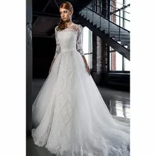 

Robe De Marrie Vestidos de Noiva 2019 New Hot Design Long Sleeve Mermaid Wedding Dresses With detachable Skirt Beading Lace