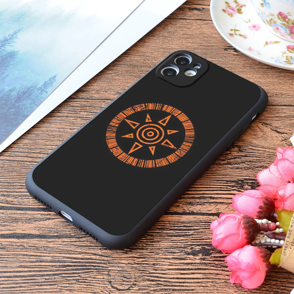 

For iPhone Crest of Courage Print Soft Matt Apple iPhone Case