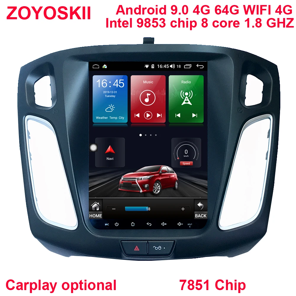 ZOYOSKII Android 9.0 10.4 inch IPS vertical screen car gps multimedia radio navigation player for ford focus 3 salon 2012-2018 ZOYOSKII Android 9.0 10.4 inch IPS vertical screen car gps multimedia radio navigation player for ford focus 3 salon 2012-2018