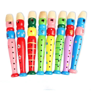 

Early Childhood Piccolo Musical Instrument Kids Brain Development Funny Wooden Gifts Home Random Color Educational Toy