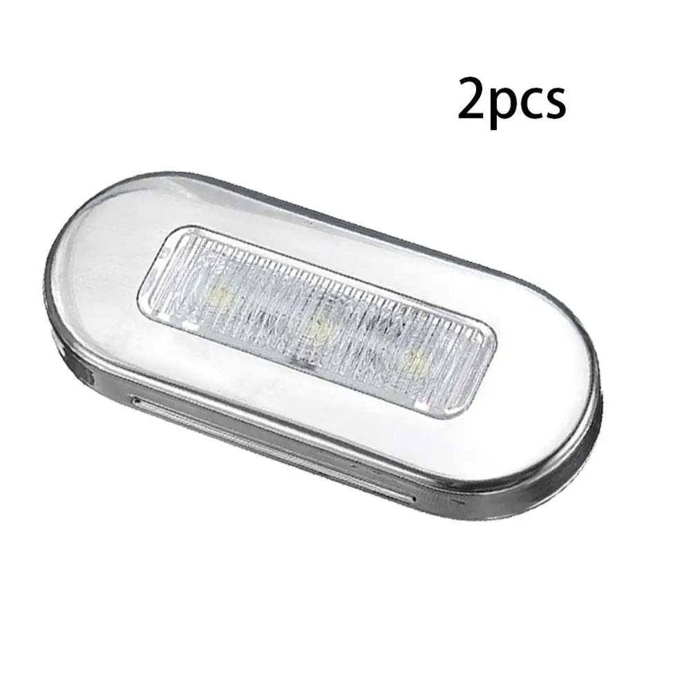 12V 3Led Car яхта Нержавеющая сталь морской навигации СИД светильник красный и зеленый сигнала Lichter военно-морской исходя из 2 шт