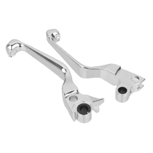 CNC алюминий хром серебряный череп голова тормоза сцепления ручные рычаги набор