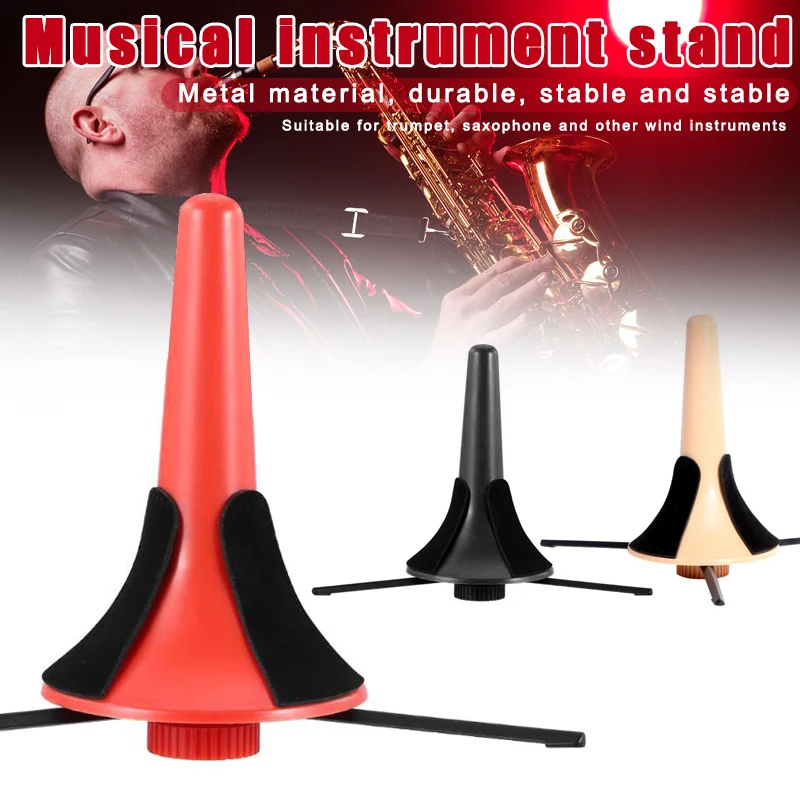 

New Portable Detachable Trumpet Tripod Stand Instrument Saxophone Holder LMH66
