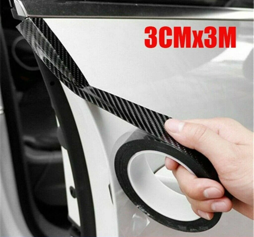 車のドア用の粘着性カーボンファイバーステッカー 傷防止テープ 3cm トラック用 Suv用 Drinks Holders Aliexpress