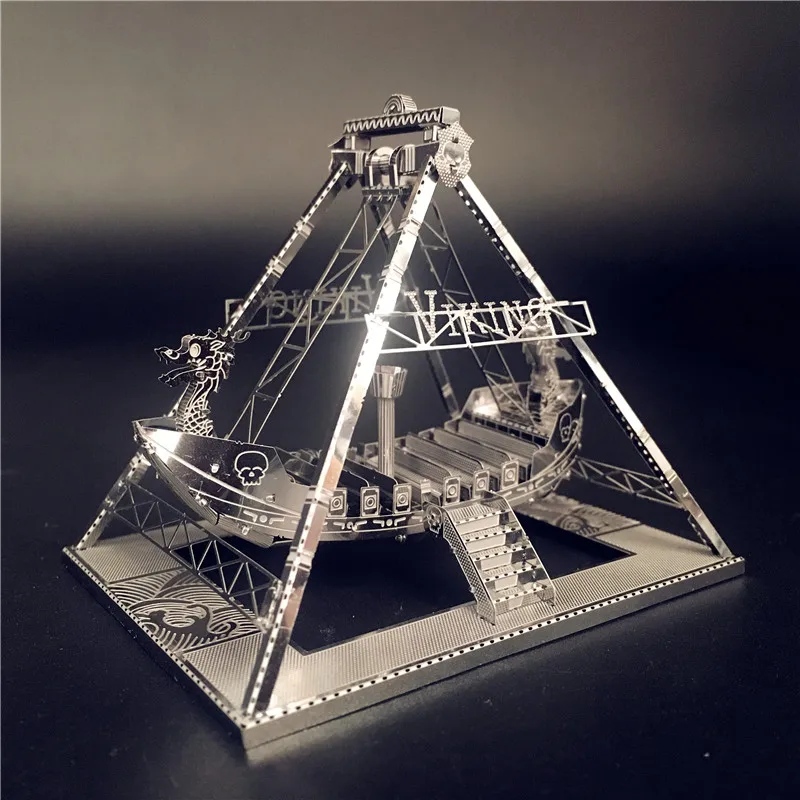 

AIYOU NANYUAN 3D Metal model kit Viking ship Assembly Model DIY 3D Laser Cut Model puzzle toys for adult Originality forChildren