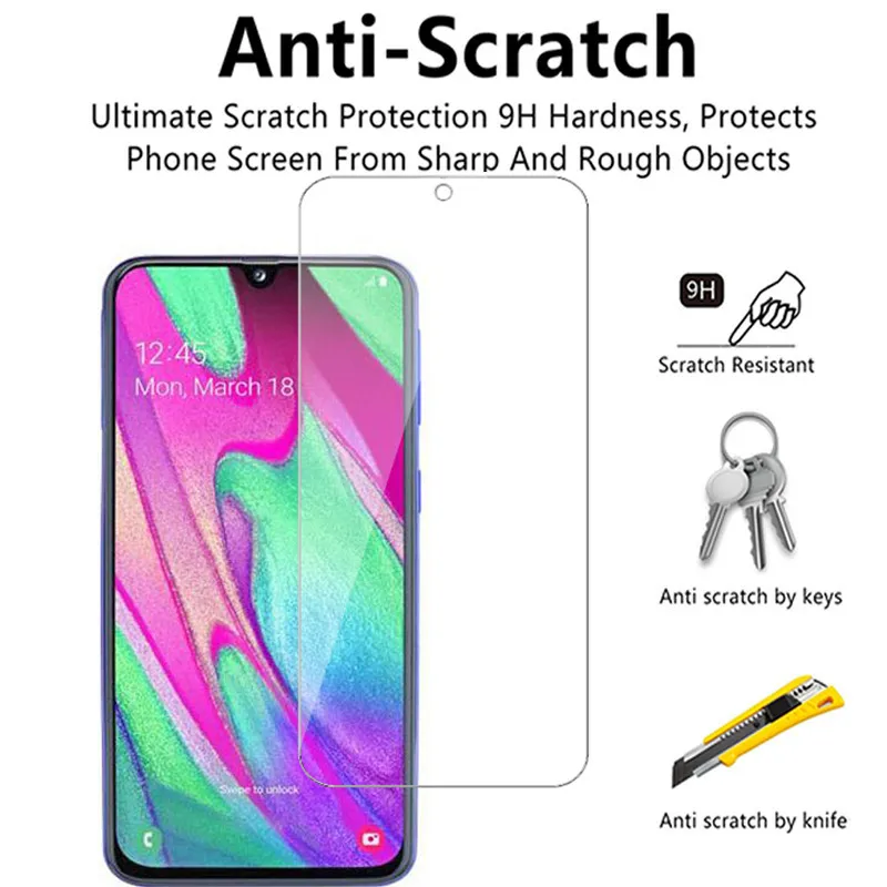 3pcs Tempered Glass For Samsung Galaxy A40 Protective Glass Screen Protector For Samsung A40 a 40 safty Glass 5.9" SM-A405FN cell phone screen protector