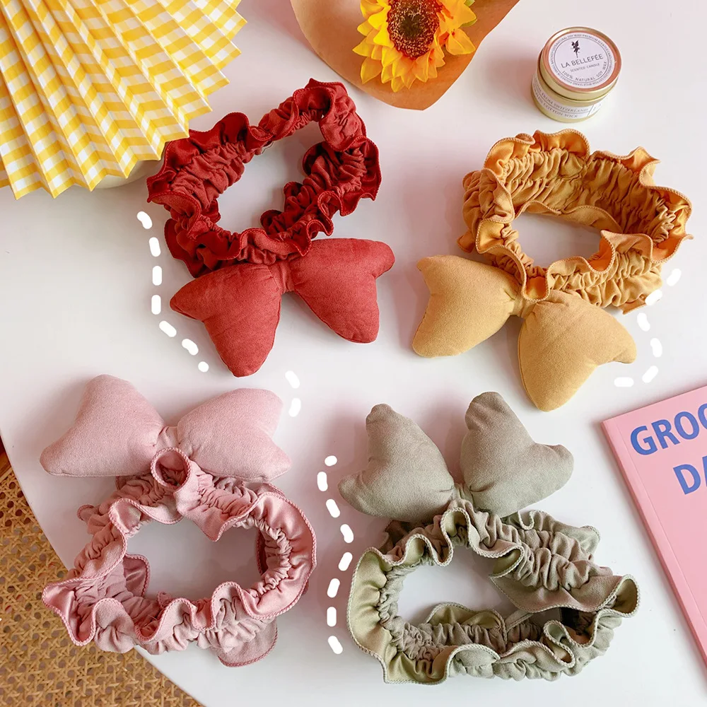 

Ins Style Sweet Hair Accessories, Solid Color Hairband Bowknot Hairband New Hairband Christmas Ornaments