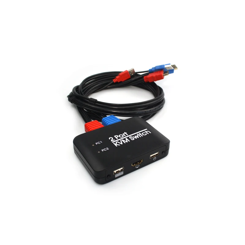 2 порта Hdmi Kvm переключатель с Usb Hdmi кабель для монитора клавиатура мышь флэш-накопитель для настольного компьютера ноутбук ТВ проектор