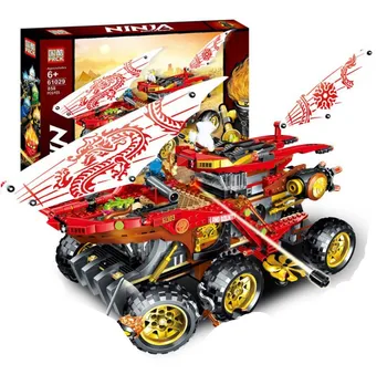 

61029 858pcs Ninja Land Bounty Truck Model Building Blocks Compatible lepinblock 70677 Ninjagoes Kids Toy Bricks
