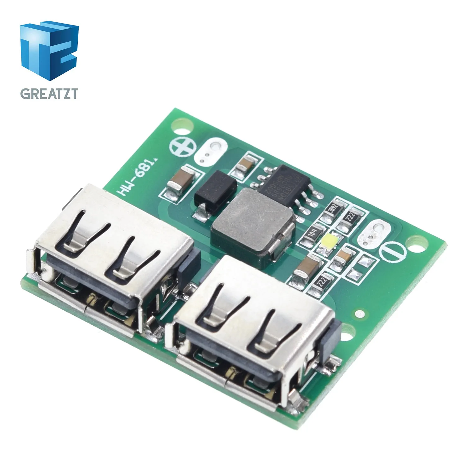 

9V 12V 24V to 5V DC-DC Step Down Charger Power Module Dual USB Output Buck Voltage Board 3A Car Charge Charging Regulator 6-26V