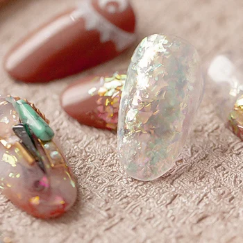 

ABVP Holographic Powder Confetti Chameleon Cloud Paillette Irregular Nail Art Glitter Sequins Flakies 12 Colors