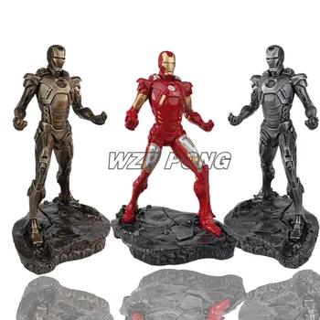 

31CM 3 Colour Avengers Iron Man MK7 Figurine Dolls Toys Resin Statue Bust Action Figure Collectible Model Toy Gift Brinquedos