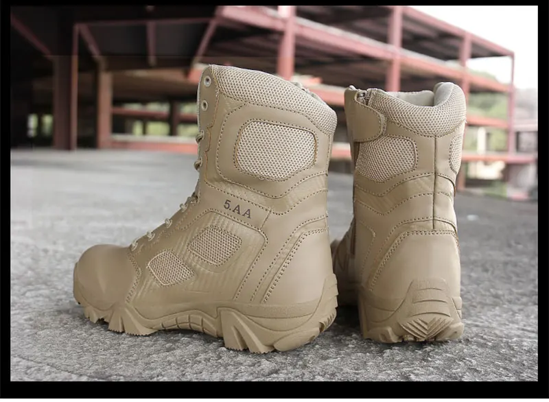Большие размеры 39-47; тактические мужские ботинки для пустыни; износостойкие армейские ботинки; мужские водонепроницаемые уличные кроссовки; мужские армейские ботильоны