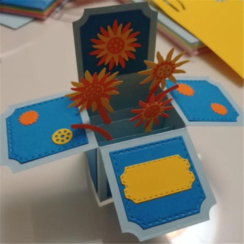 

Eastshape Box Card Dies Metal Cutting Dies for Scrapbooking 2019 New Cutting Dies DIY Album Card Making Decor Paper Craft