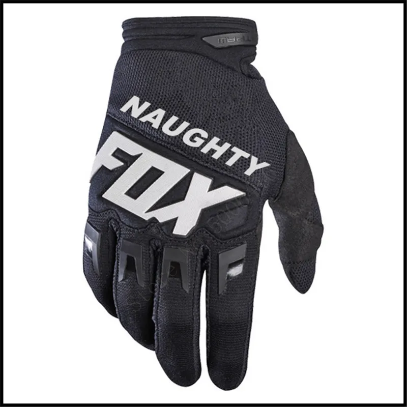 Перчатки для мотокросса Naughty Fox DH MX, велосипедные перчатки для езды на велосипеде, Guantes 360 DIRTPAW Moto Luvas MTB, велосипедное защитное снаряжение - Цвет: Черный