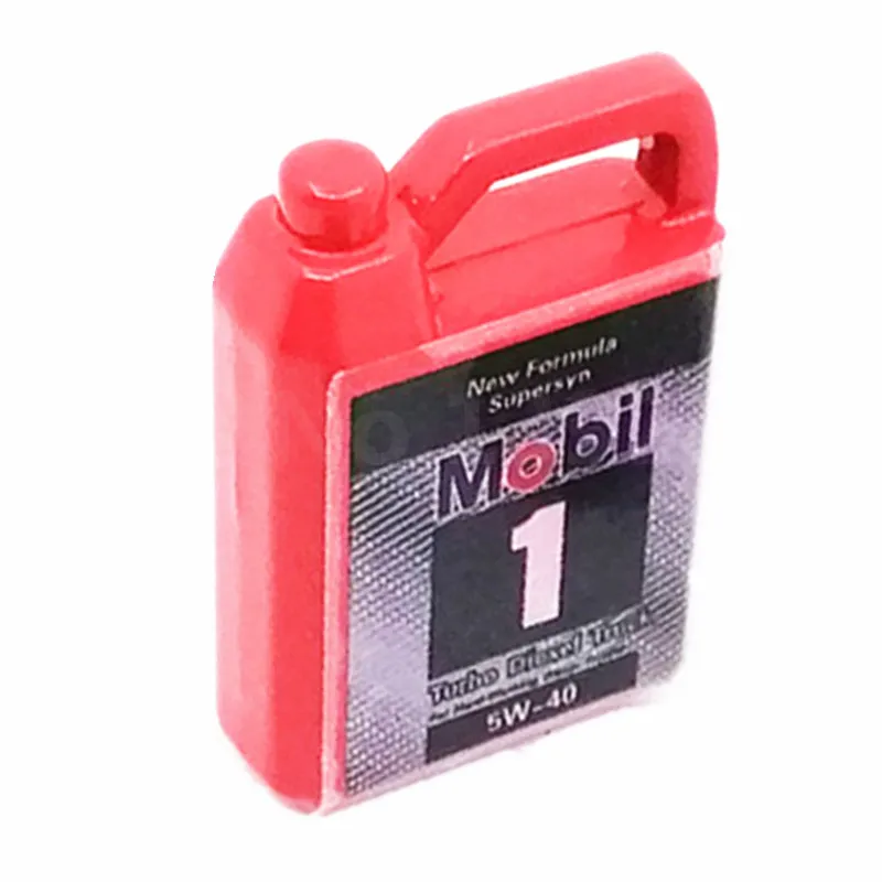 Моделирование металлический двигатель бочка для нефти модель для 1/10 RC Гусеничный автомобиль TRX4 Defender Bronco RC4WD D90 D110 осевой Scx10 90046 - Цвет: red