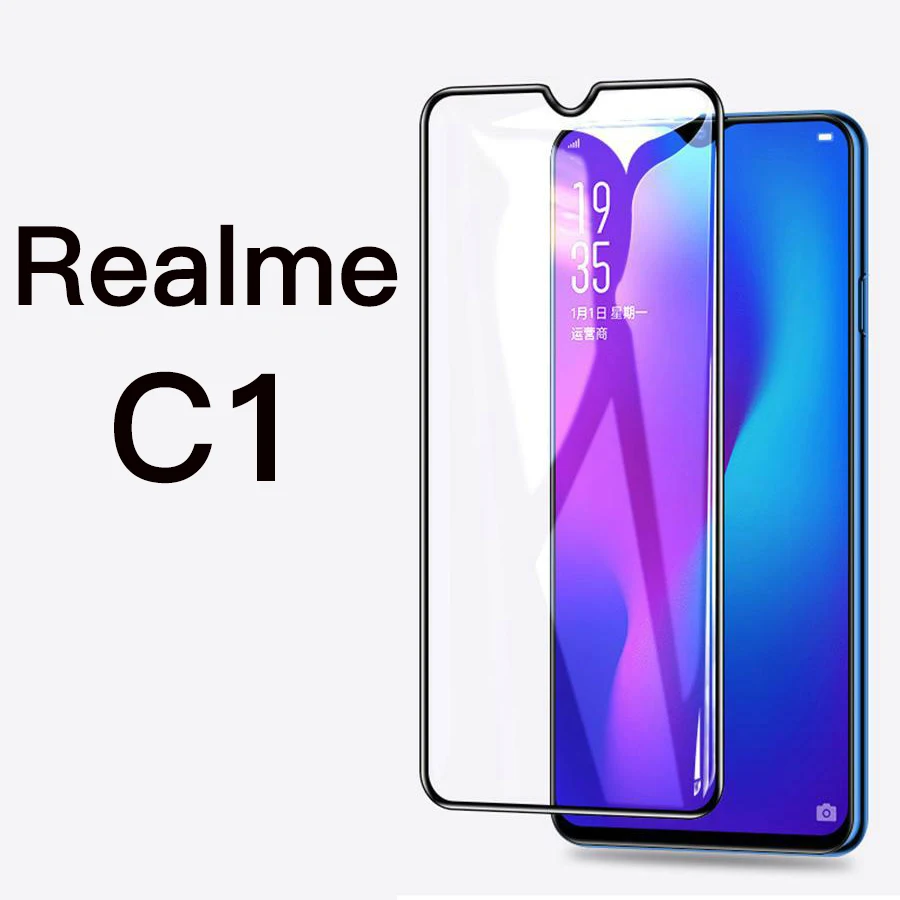 GFAITH для Realme 3 Защитная пленка для экрана, 3D Полностью закаленное стекло для экрана для Realme 3 Pro 2 Pro C2 стекло Realme 5 Pro X2 Pro - Цвет: Realme C1