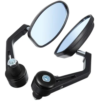 

2Pcs/Pair E-Bike Rearview Mirrors Adjustable Back Side Motorcycle Mirror Scooter Clear Rear View Convex Fashion Mirror Parts