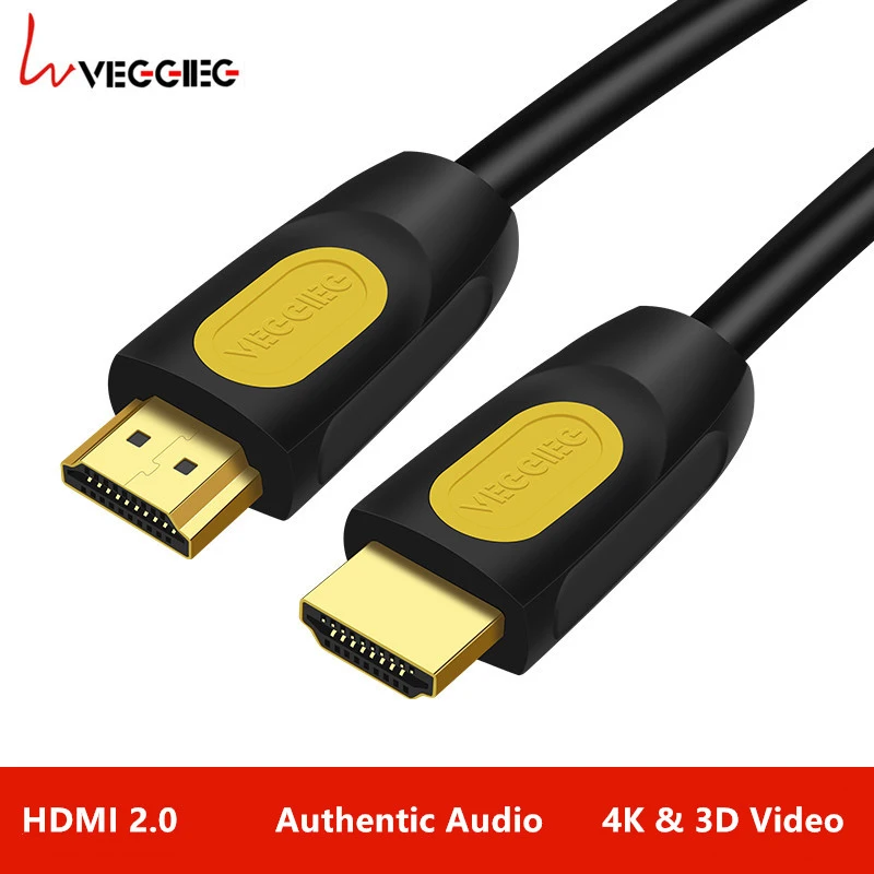 Black HDMI кабель 2,0 версия 4K 60Hz кабель Шнур для PS4 tv 4K Hdmi сплиттер удлинитель адаптер 0,5 м 1,5 м 2 м 3 м аудио и видео кабель - Цвет: Black
