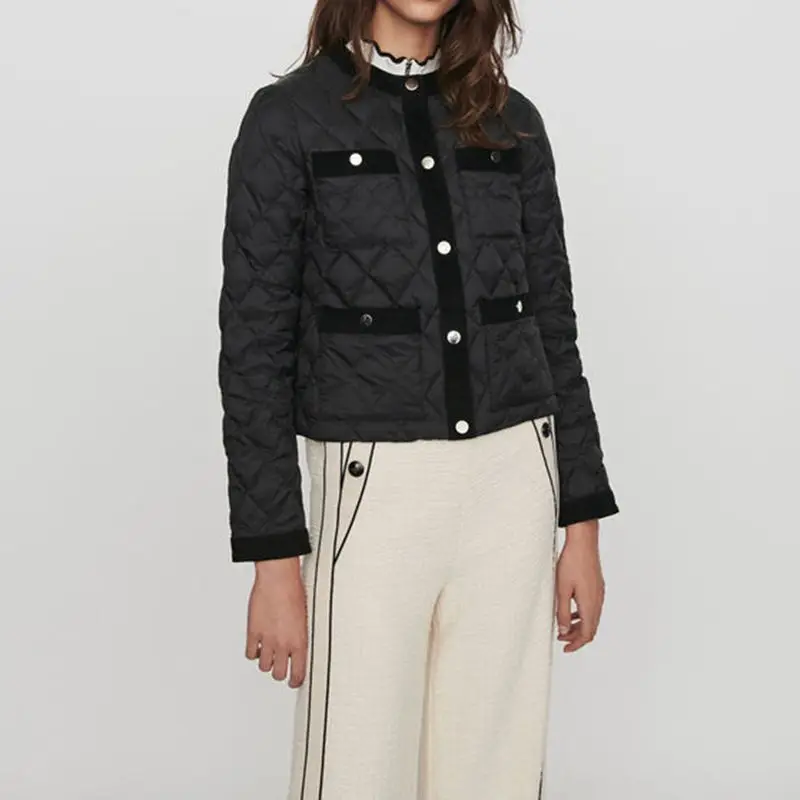 

2019 Autumn Women Runway Short Down Coat Jackets