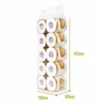 

10rolls 4layers Of Paper Towels Toilet Paper Roll Paper White Soft Natural Pure Pulp Strong Oil Absorption Bathroom Kitchen FP8