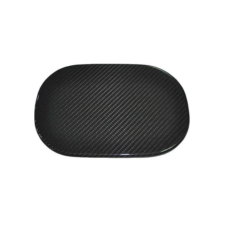 For Land Rover Range Rover Vogue Stick on Type Gloss Black Carbon Fiber Fuel Door Cover