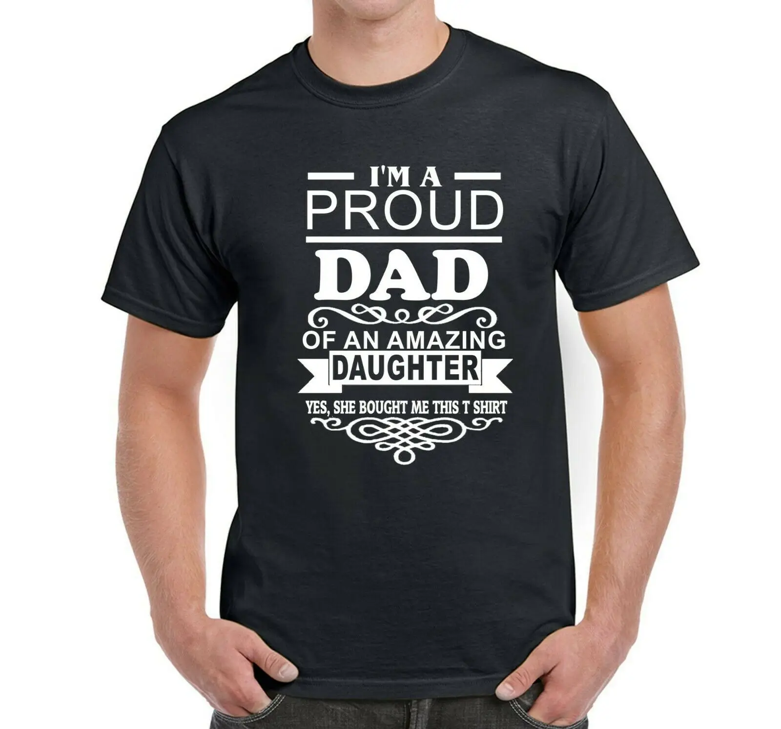 Мужская новинка футболка I'm A prod Dad of Amazing дочь подарок на день отца | одежда