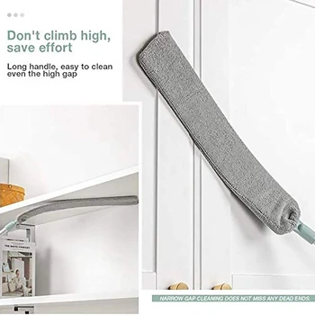 

Sweeping Dusty Magic Microfibre Duster for Sofa Bed Furniture Bottom Cleaning Tools Lengthened Microfiber Dust Cleaner