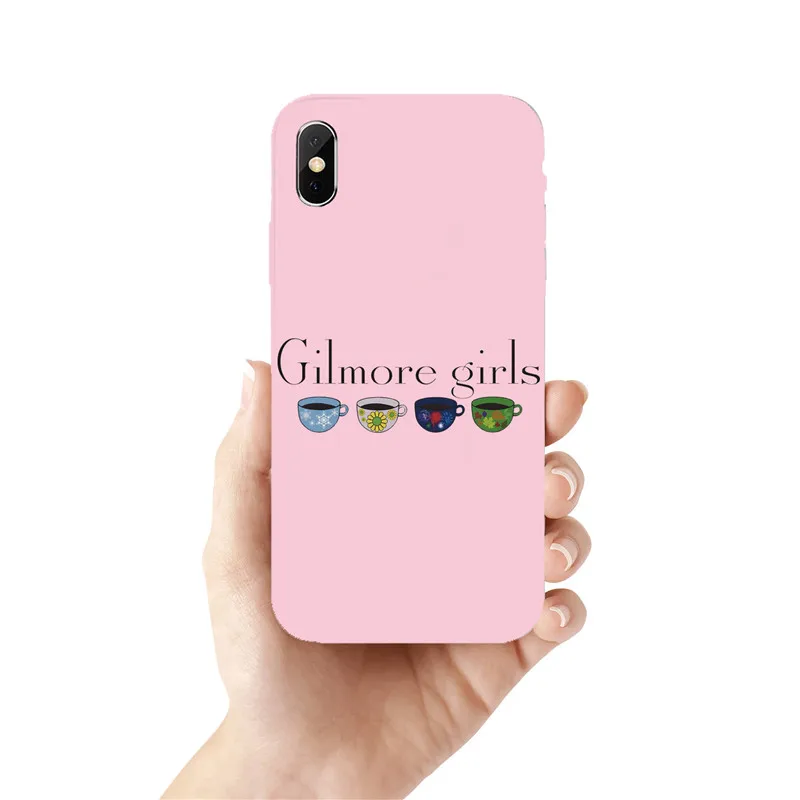 TPU Мягкий чехол для телефона Gilmore girls для iphone 11 Pro MAX Xr Xs Max 6 6s 7 8 Plus 5 5S Se для розового цвета, силиконовый чехол из ТПУ - Цвет: TPU