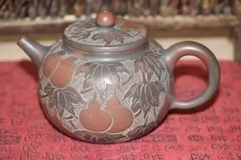 

Qin Zhou Ceramic Qinzhou Ni Xing Tao(No Yixing clay teapot) Bottle Gourd for puer oolong black tea about 260ml